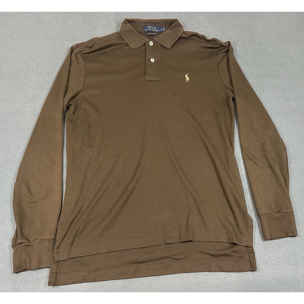 Polo Ralph Lauren Polo Shirt Mens Size Small Pima Soft Touch Long Sleeve